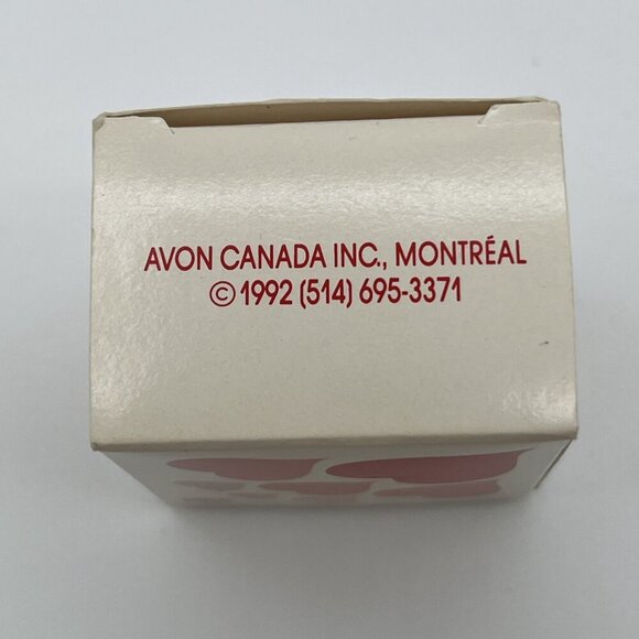 Vintage Avon Valentines Heart Lip Gloss Pin Brooch Compact with Box 1992 NOS - Picture 6 of 7